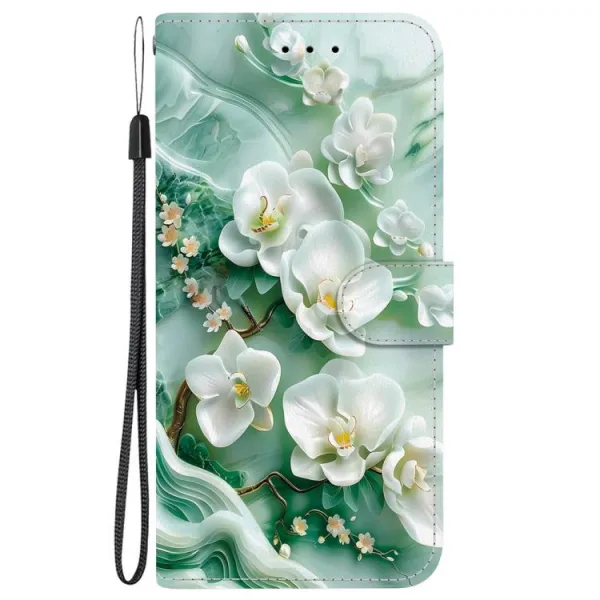 ART Peňaženkový kryt pre Xiaomi Redmi 15C / Redmi 15C 5G JADE FLOWERS