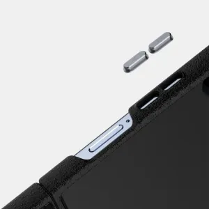 ABEEL RUYI Kožený kryt s MagSafe pre Samsung Galaxy Z Flip7 5G modrý