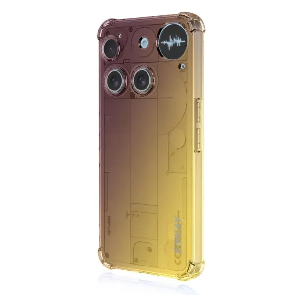 ENKAY GRADIENT Ochranný obal pre Nothing Phone (3) PURPLE GOLD