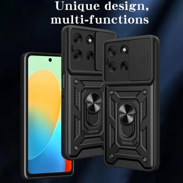 RING CAMERA Kryt s držiakom pre Motorola Moto G56 5G ružový