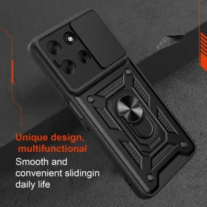 RING CAMERA Kryt s držiakom pre Motorola Moto G56 5G ružový