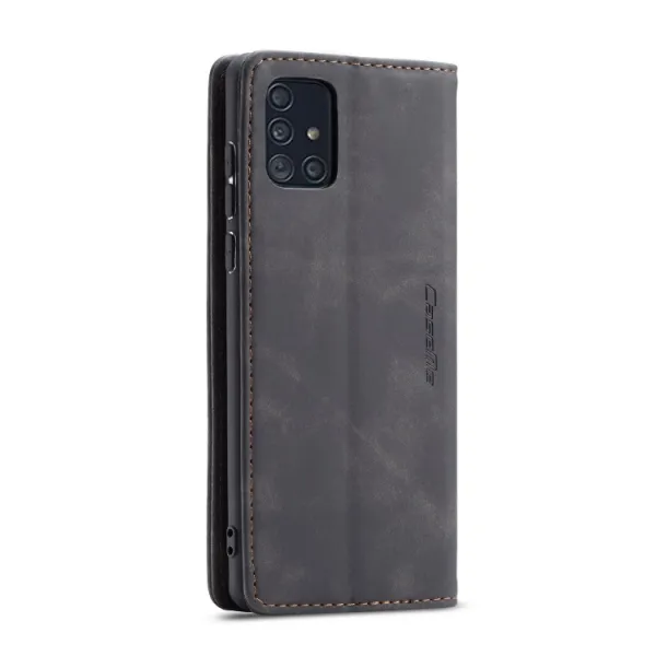 CASEME Flipové puzdro pre Samsung Galaxy A71 čierne
