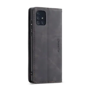 CASEME Flipové puzdro pre Samsung Galaxy A71 čierne
