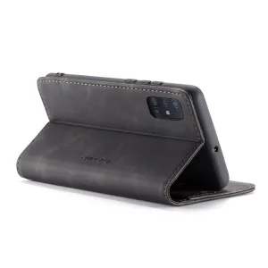 CASEME Flipové puzdro pre Samsung Galaxy A71 čierne