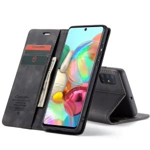 CASEME Flipové puzdro pre Samsung Galaxy A71 čierne