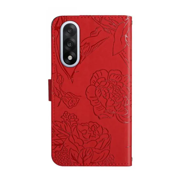 ART BLOSSOM Peňaženkový kryt pre OnePlus Nord 5 5G červený
