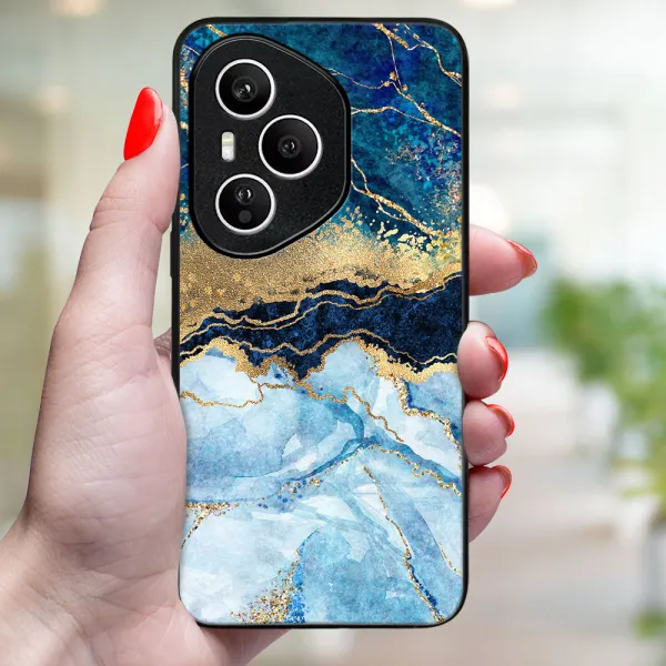 MY ART Ochranný kryt pre Honor 400 Pro 5G BLUE MARBLE (141)