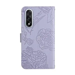 ART BLOSSOM Peňaženkový kryt pre OnePlus Nord 5 5G fialový