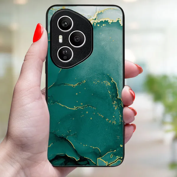 MY ART Ochranný kryt pre Honor 400 Pro 5G GREEN MARBLE (145)