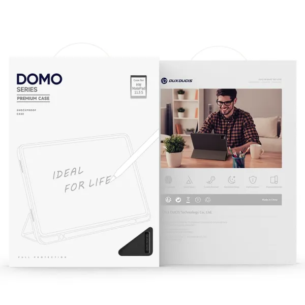 DUX DOMO Zaklápací obal pre Huawei MatePad 11.5 S čierny