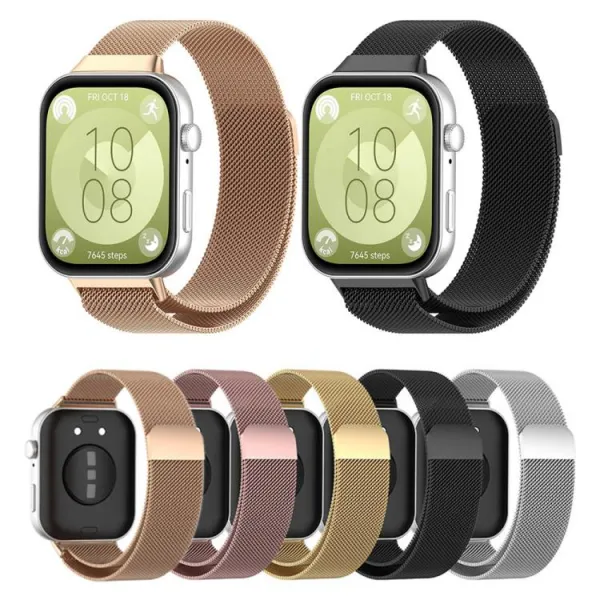xDfind MILANESE Kovový remienok pre Huawei Watch Fit 3 / Fit 4 / Fit 4 Pro strieborný