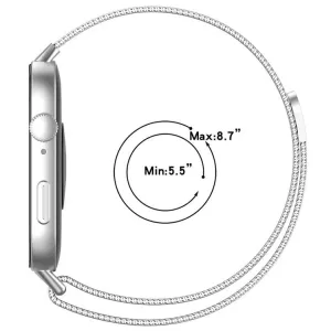 xDfind MILANESE Kovový remienok pre Huawei Watch Fit 3 / Fit 4 / Fit 4 Pro strieborný