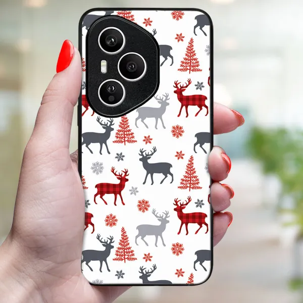MY ART Kryt s vianočným dizajnom Honor 400 Pro 5G DEER (068)