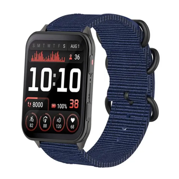 NYLON Vymeniteľný remienok pre Garmin Venu X1 tmavomodrý