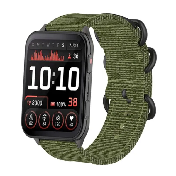 NYLON Vymeniteľný remienok pre Garmin Venu X1 tmavozelený