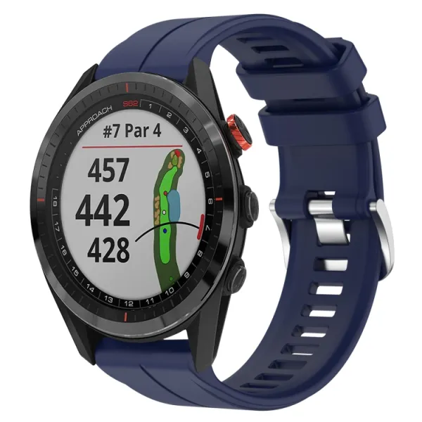 SILICONE Vymeniteľný remienok pre Garmin Approach S62 modrý