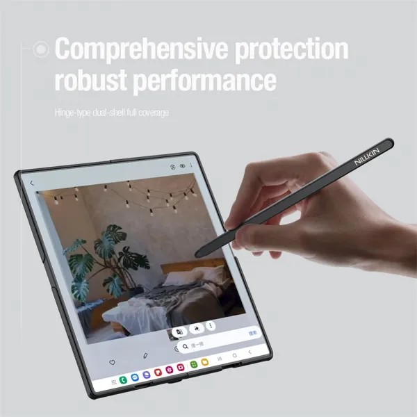 Nillkin Super Frosted FOLD Magnetic Pen Slot Samsung Galaxy Z Fold 7 Blue