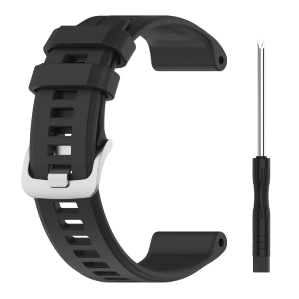 SILICONE Vymeniteľný remienok pre Garmin Approach S62 čierny