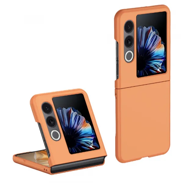 PLASTIC Ochranný plastový kryt pre ZTE Nubia Flip 2 5G oranžový
