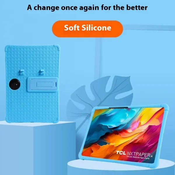 FLEX-SHIELD Silikónový obal pre TCL NxtPaper 14 modrý
