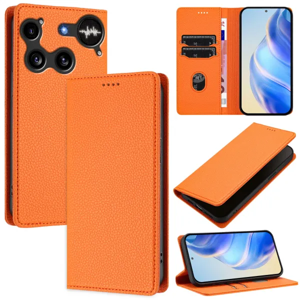 MAGNETIC Zaklápací kryt pre Nothing Phone (3) oranžový