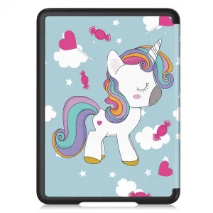 ART Zaklápacie puzdro pre Amazon Kindle Paperwhite 2024 / Kindle Colorsoft Signature Edition UNICORN