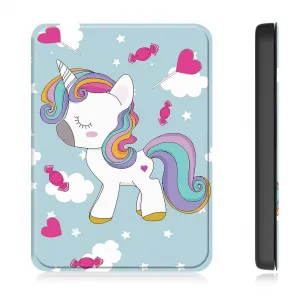 ART Zaklápacie puzdro pre Amazon Kindle Paperwhite 2024 / Kindle Colorsoft Signature Edition UNICORN