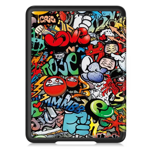 ART Zaklápacie puzdro pre Amazon Kindle Paperwhite 2024 / Kindle Colorsoft Signature Edition GRAFFITI
