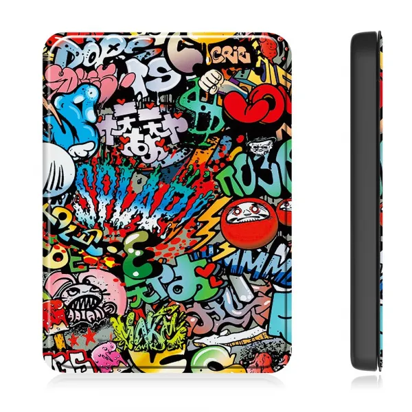 ART Zaklápacie puzdro pre Amazon Kindle Paperwhite 2024 / Kindle Colorsoft Signature Edition GRAFFITI