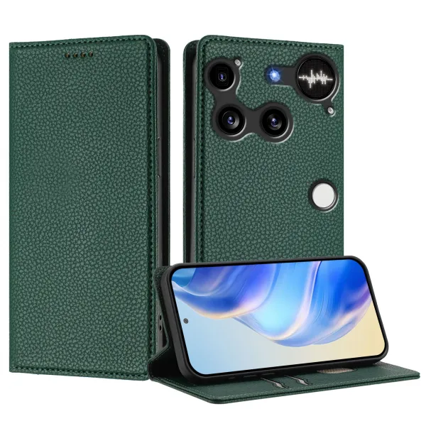 MAGNETIC Zaklápací kryt pre Nothing Phone (3) tmavozelený