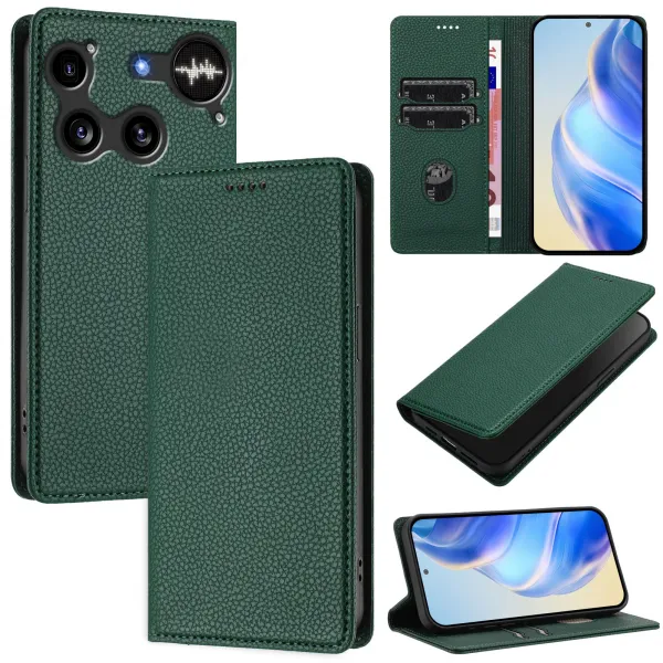 MAGNETIC Zaklápací kryt pre Nothing Phone (3) tmavozelený