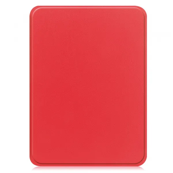 LEATHER Zaklápací kryt pre Amazon Kindle Paperwhite 2024 / Kindle Colorsoft Signature Edition červený