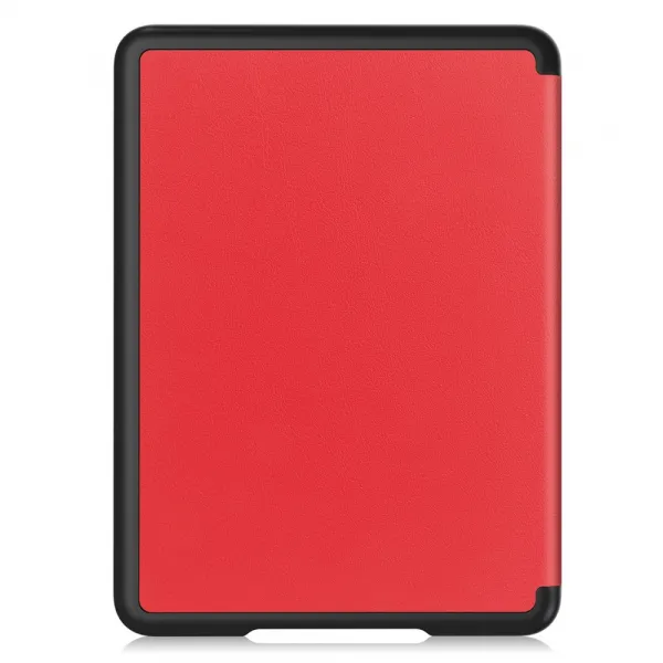 LEATHER Zaklápací kryt pre Amazon Kindle Paperwhite 2024 / Kindle Colorsoft Signature Edition červený