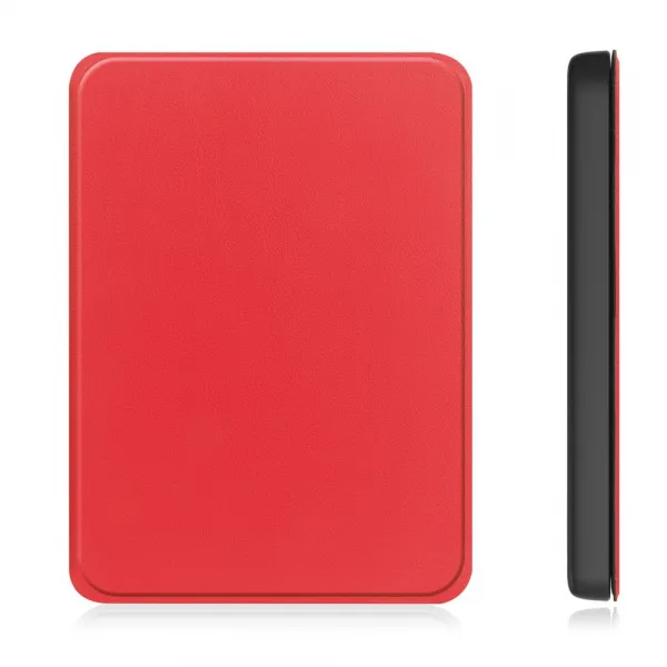 LEATHER Zaklápací kryt pre Amazon Kindle Paperwhite 2024 / Kindle Colorsoft Signature Edition červený