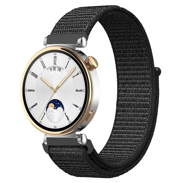 NYLON Vymeniteľný remienok pre Huawei Watch GT 4 41mm čierny