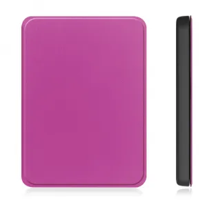 LEATHER Zaklápací kryt pre Amazon Kindle Paperwhite 2024 / Kindle Colorsoft Signature Edition fialový