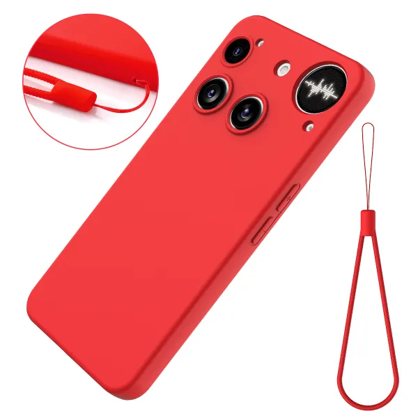 RUBBER Ochranný obal pre Nothing Phone (3) červený