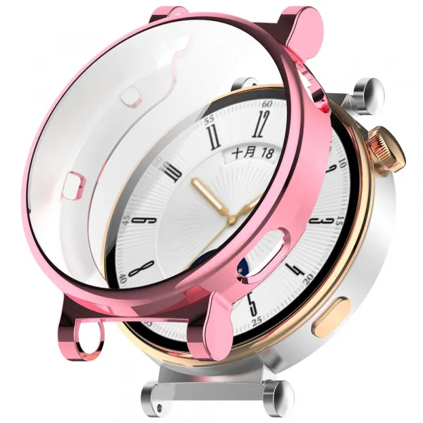 TPU FULL COVER Kryt pre Huawei Watch GT 4 41mm metalický ružový
