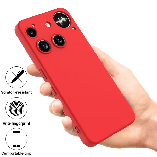 RUBBER Ochranný obal pre Nothing Phone (3) červený