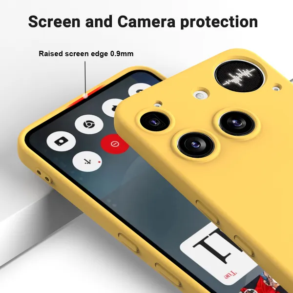 RUBBER Ochranný obal pre Nothing Phone (3) žltý