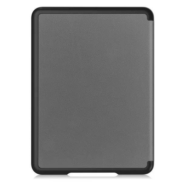 LEATHER Zaklápací kryt pre Amazon Kindle Paperwhite 2024 / Kindle Colorsoft Signature Edition šedý