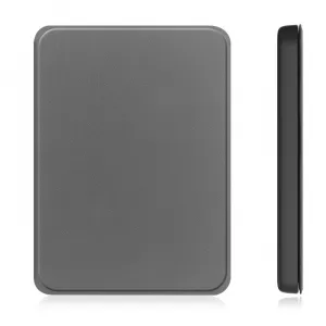 LEATHER Zaklápací kryt pre Amazon Kindle Paperwhite 2024 / Kindle Colorsoft Signature Edition šedý