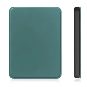 LEATHER Zaklápací kryt pre Amazon Kindle Paperwhite 2024 / Kindle Colorsoft Signature Edition zelený