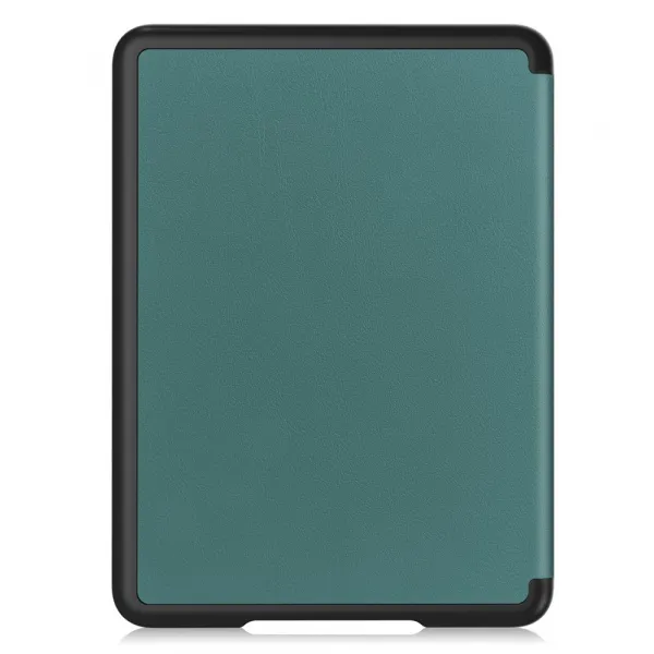 LEATHER Zaklápací kryt pre Amazon Kindle Paperwhite 2024 / Kindle Colorsoft Signature Edition zelený