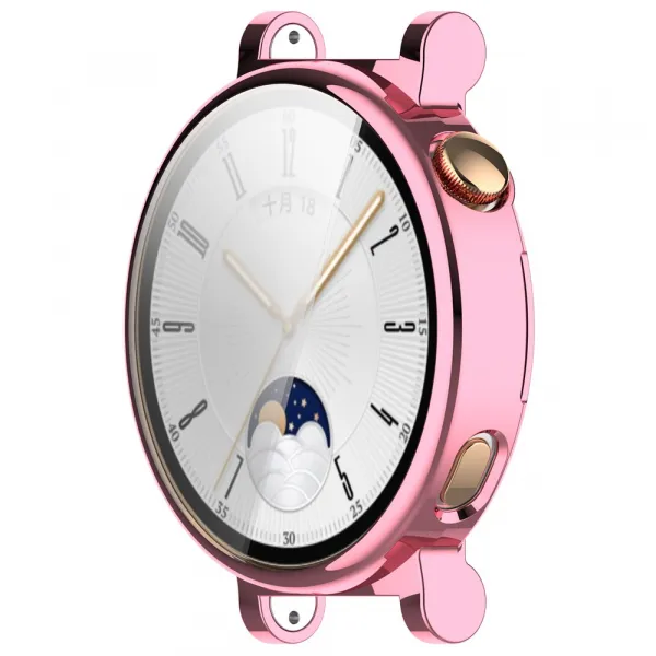 TPU FULL COVER Kryt pre Huawei Watch GT 4 41mm metalický ružový