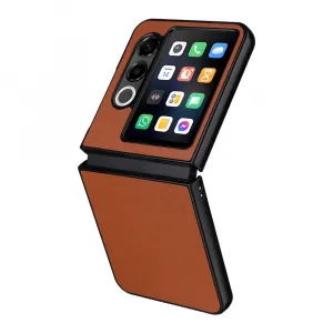 LEATHER Ochranný kryt pre ZTE Nubia Flip 2 5G hnedý