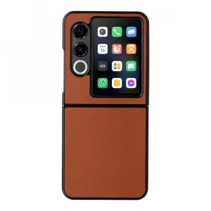 LEATHER Ochranný kryt pre ZTE Nubia Flip 2 5G hnedý