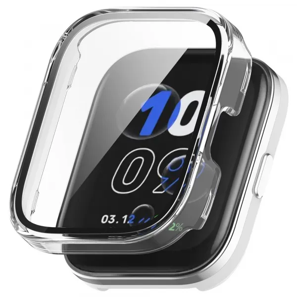 PC FULL COVER Plastový kryt so sklom pre Amazfit Bip 5 Unity priehľadný