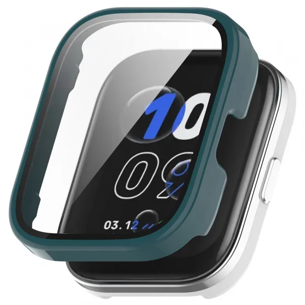 PC FULL COVER Plastový kryt so sklom pre Amazfit Bip 5 Unity zelený