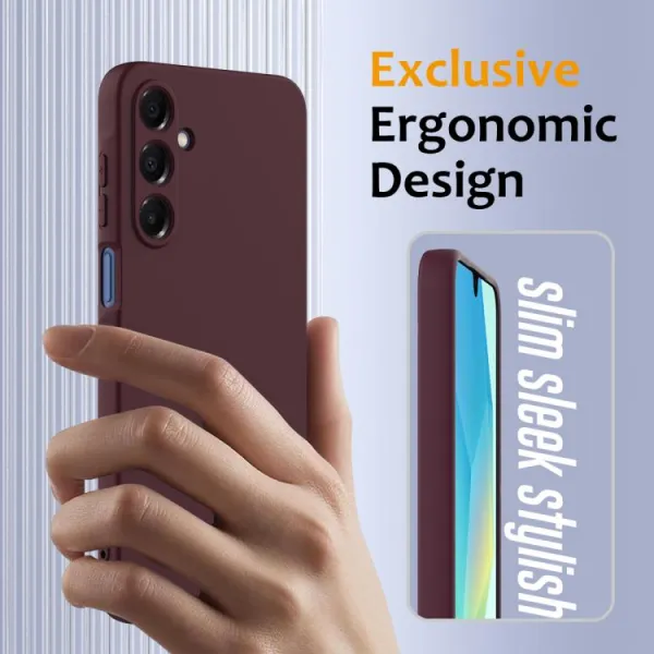 RUBBER MAGSAFE Silikónový kryt pre Samsung Galaxy A17 / A17 5G PLUM COLOR